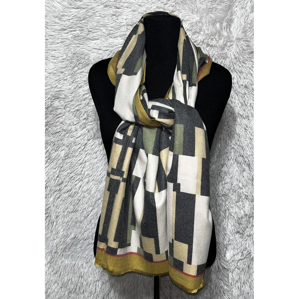 Womens Warm Winter Scarf Soft Plaid Fringe Ladies Neck Shawl Wrap